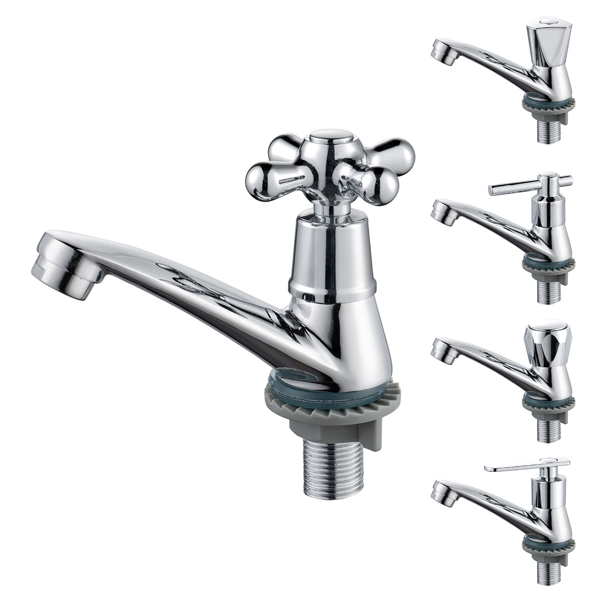 Tengbo single handle single cold water wash hand zinc body Deck Mounted basin tap faucet for bathroom