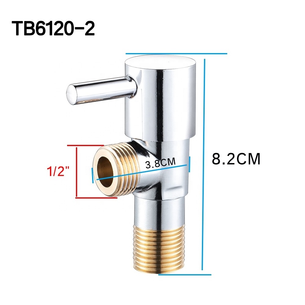 TB6120 Series toilet kitchen water tap faucet bathroom accessories brass 1/2 angle valves