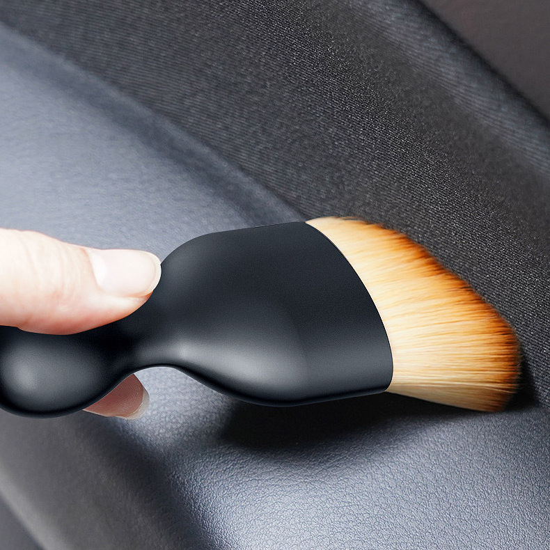 Car Tyre Trim Dressing Detailing Applicator Wheel Brush Custom Color Tire Shine Cleaning Applicator Soft Bristle Brush