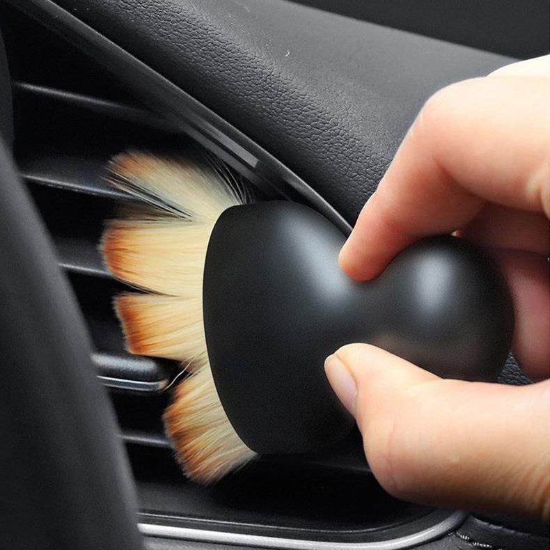 Car Tyre Trim Dressing Detailing Applicator Wheel Brush Custom Color Tire Shine Cleaning Applicator Soft Bristle Brush