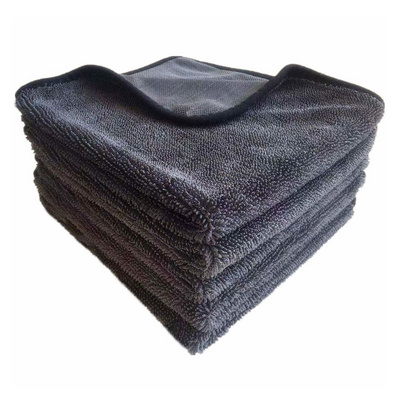 twisted drying towel microfiber car beach detail 600gsm toallas detailing plush fast quick-dry wash cleaning wash cloth