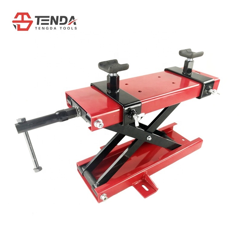 TD-008-06-2 Motorcycle Jack Stand Motorcycle Scissor Lift stand with top support for wheel change and repair stand