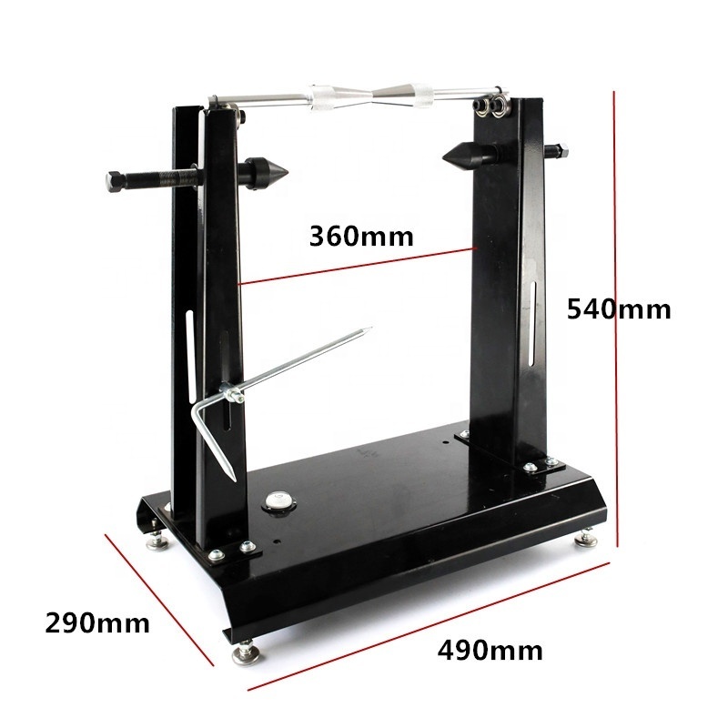 Motorcycle wheel balance stand and alignment equipment balancer