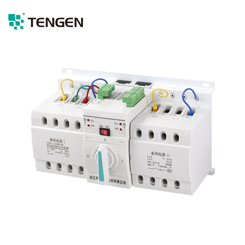 Tengen 100 amp manual ats single phase three phase changeover automatic transfer switch for generator