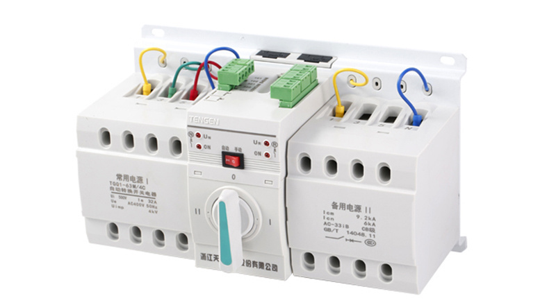 Tengen 100 amp manual ats single phase three phase changeover automatic transfer switch for generator