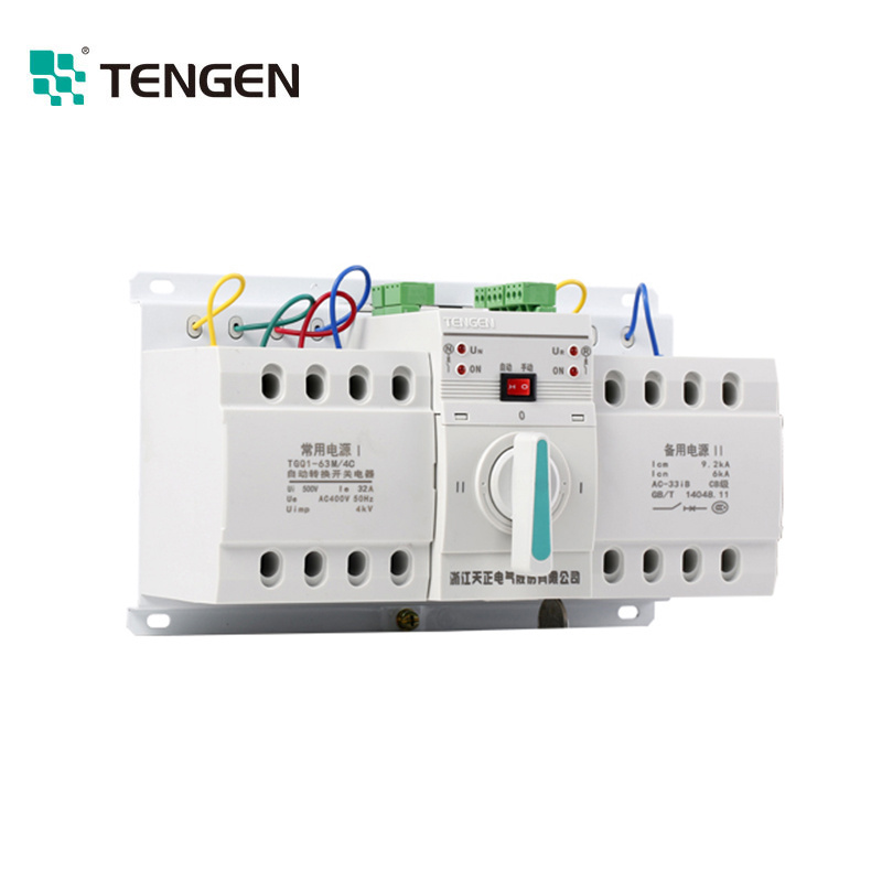 Tengen 100 amp manual ats single phase three phase changeover automatic transfer switch for generator