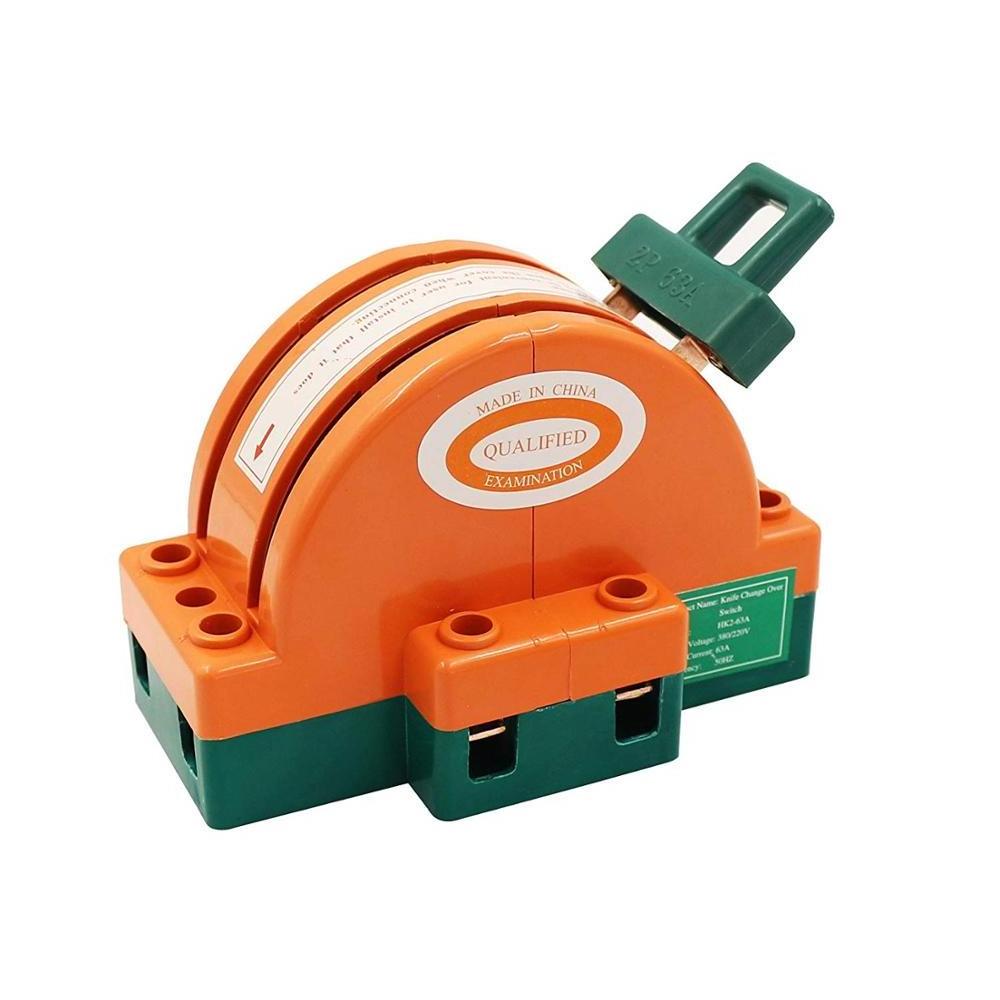 Wenzhou  2p 63a HK11 model  double throw high voltage power electrical  knife switch change over switch for generator