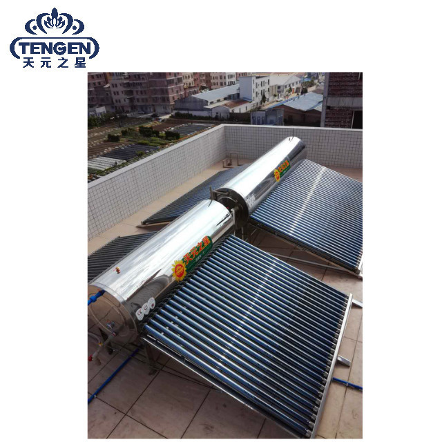 China evacuated tube solar hot water heater stock tank