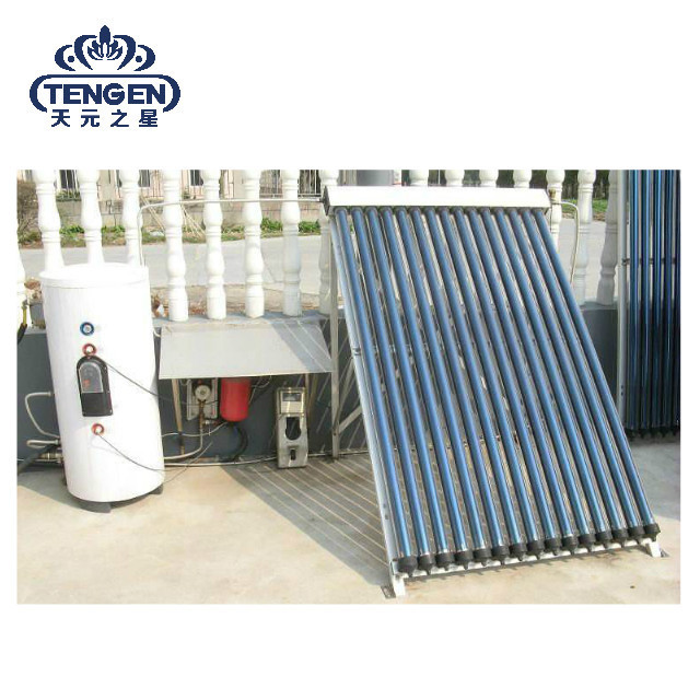 Guangdong heat pipe solar collector split power water heater with all in one heat pump high pressure