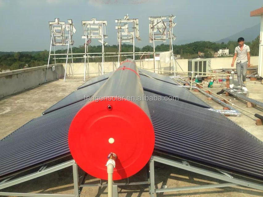 Manufacturer Commercial Rooftop Solar Water Heater 1000 Liters Stainless Steel Evacuated Tube 200 Free Spare Parts,none CN;GUA