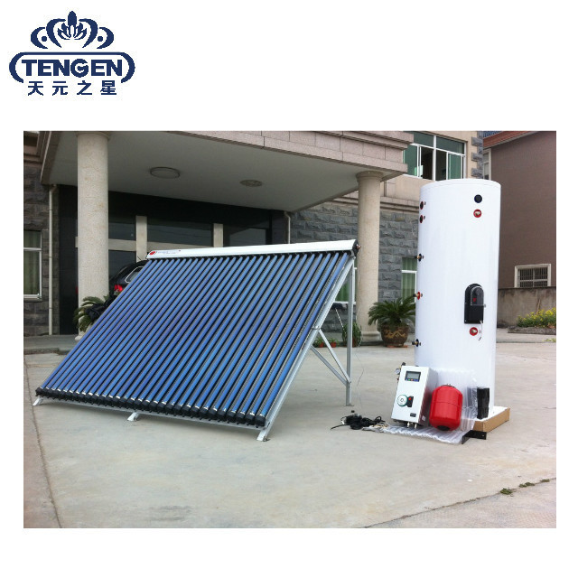 Guangdong heat pipe solar collector split power water heater with all in one heat pump high pressure