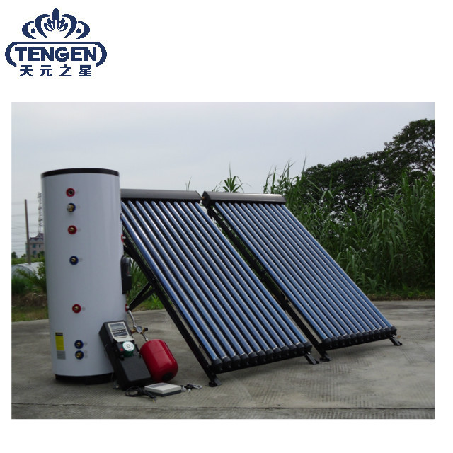 Guangdong heat pipe solar collector split power water heater with all in one heat pump high pressure