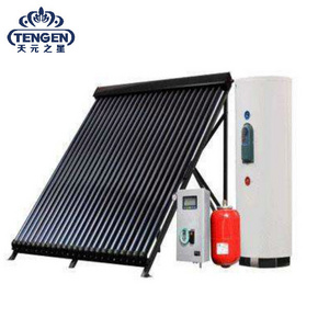 Guangdong heat pipe solar collector split power water heater with all in one heat pump high pressure