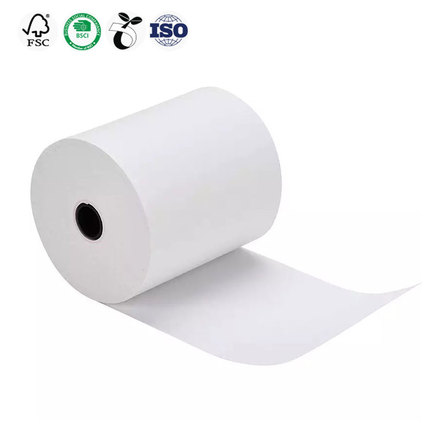 Cash Register Till Receipt Termico Pos Thermal Paper Rolls Low Price Wholesale 3 1/8 X 230 80mm 57mm Single POS Machine Colorful