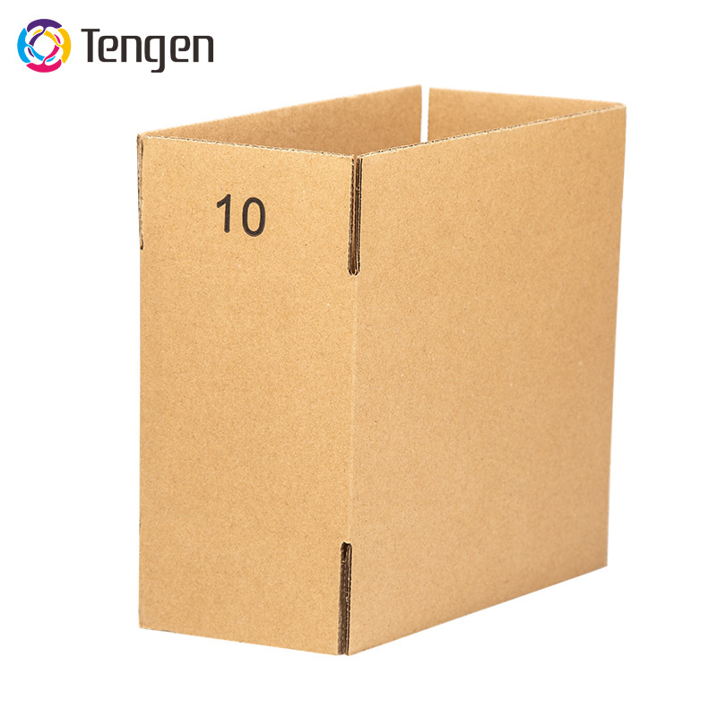 Tengen Custom Printed Logo Heavy Duty Large Cardboard Shipping Carton Moving Box Product Packaging Rigid Boxes Corrugated Paper