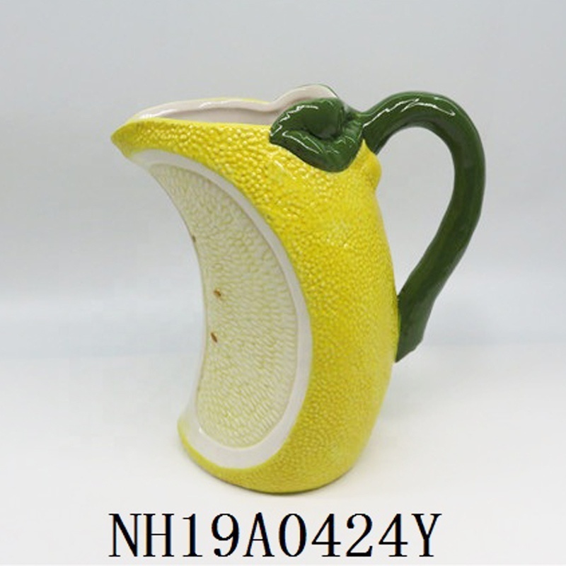 Customized fruit lemon shape  MODERN cup  mug ceramic porcelain Customized colored travel mug Breakfast Milk Cup