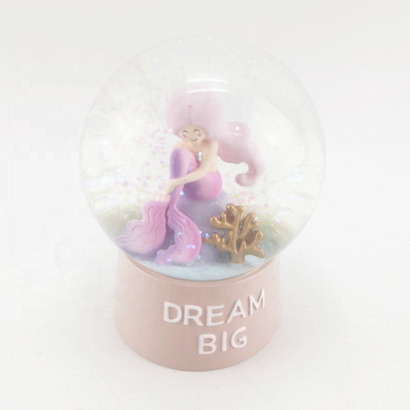 Music box Custom Color Glass Gift Water Best Price Superior Ballerina girl  Quality Snow ball Christmas Snow Globe