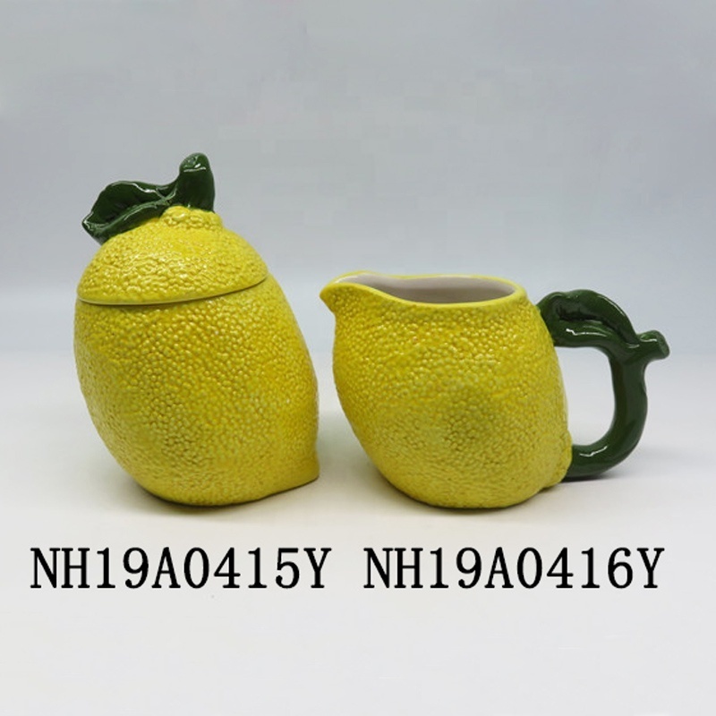 Customized fruit lemon shape  MODERN cup  mug ceramic porcelain Customized colored travel mug Breakfast Milk Cup