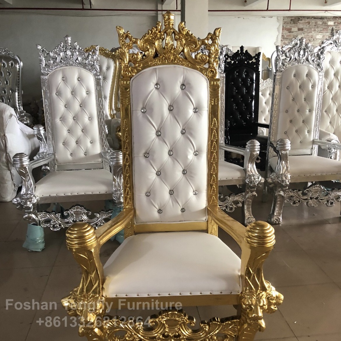 wholesale cheap king King David throne chair rental for party