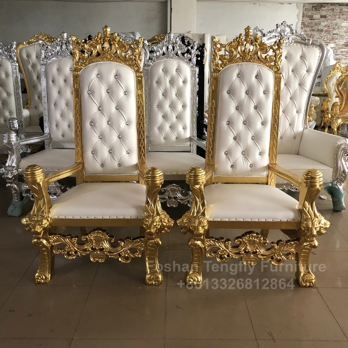 wholesale cheap king King David throne chair rental for party