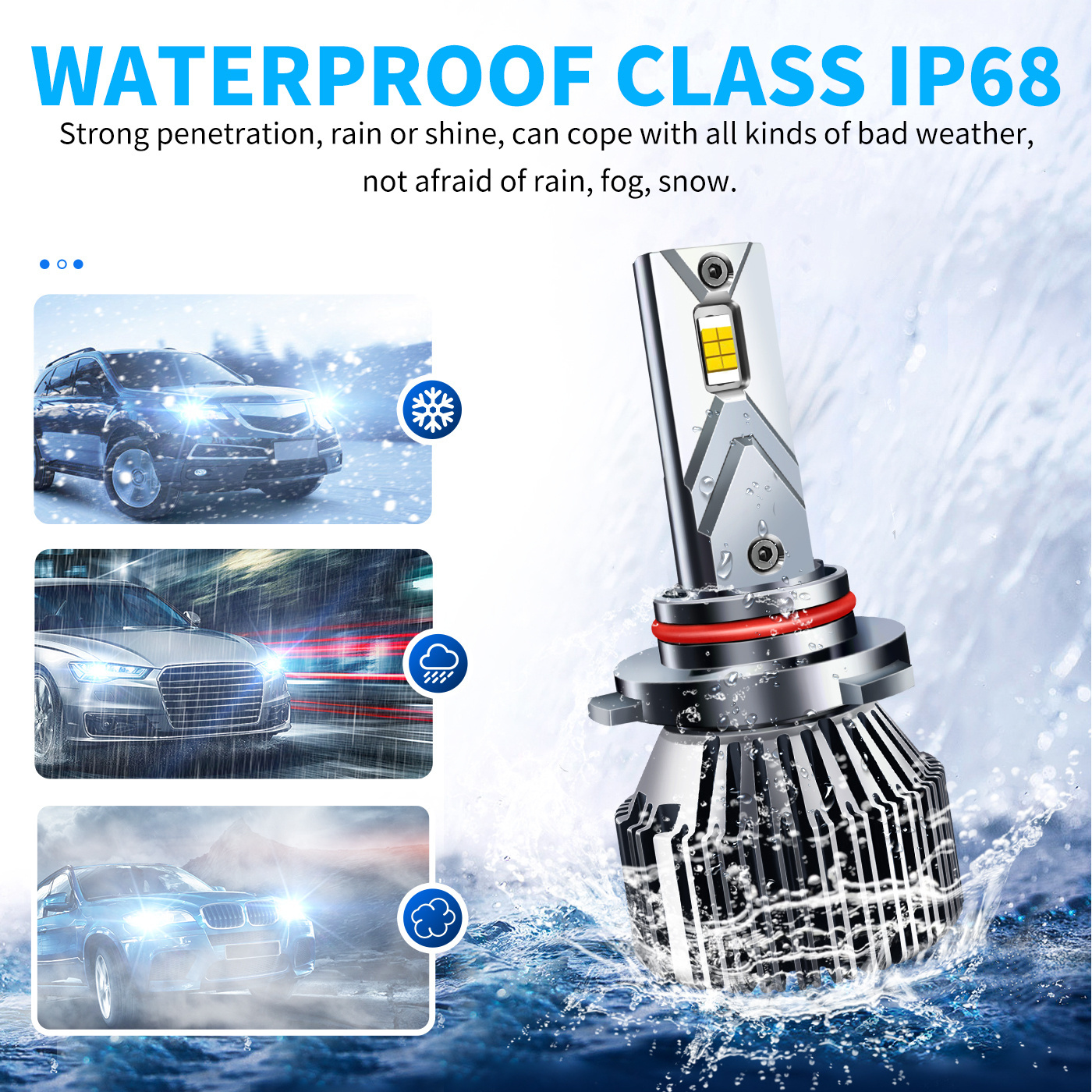 Sale H1 H7 H8 H9 9005 9006 9012 automotive led headlight custom led headlight h11 h4 led headlight car