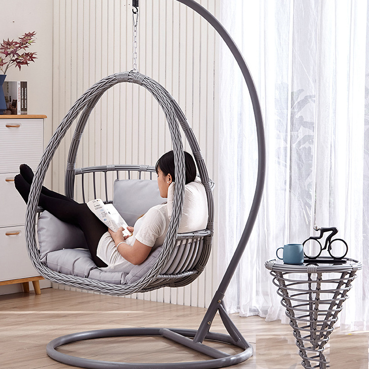 Hot Sale patio swing egg chair rattan hammock hanger stand frame Swing Egg Chair