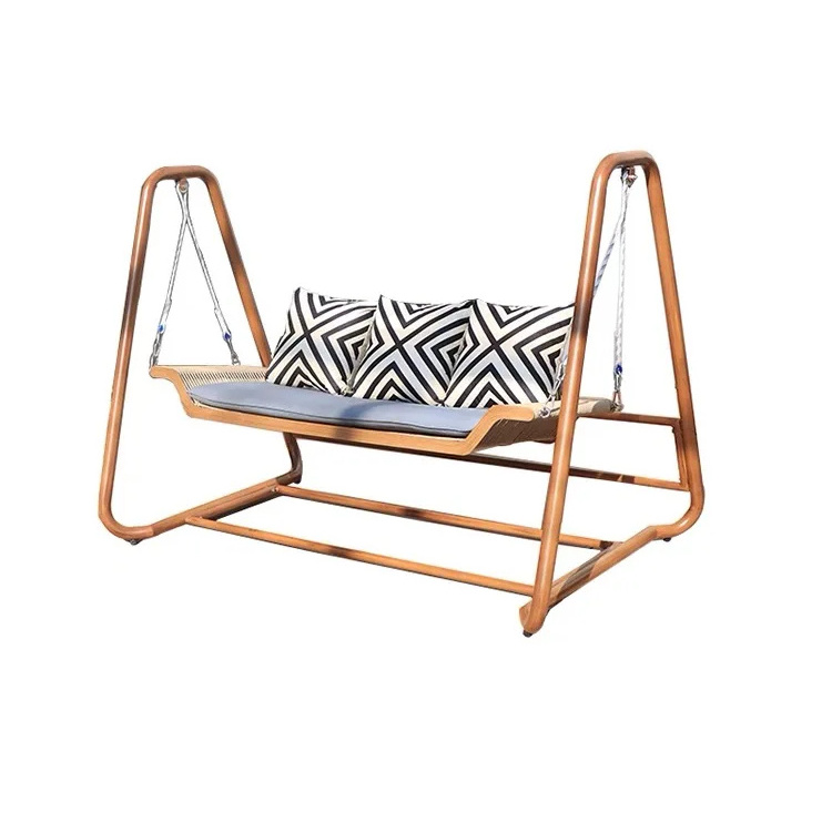 Popular and high quality 3-seater cozy High Quality Modern garden swing chair  with canopy and bed