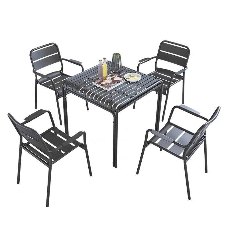 Hot Selling Outdoor Patio Set Furniture Dining Aluminum Garden Chairs Outdoor And Table Set Chair