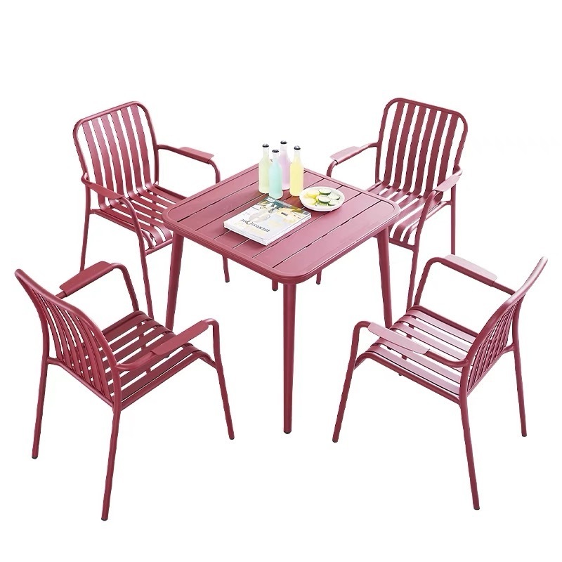 Hot Selling Outdoor Patio Set Furniture Dining Aluminum Garden Chairs Outdoor And Table Set Chair