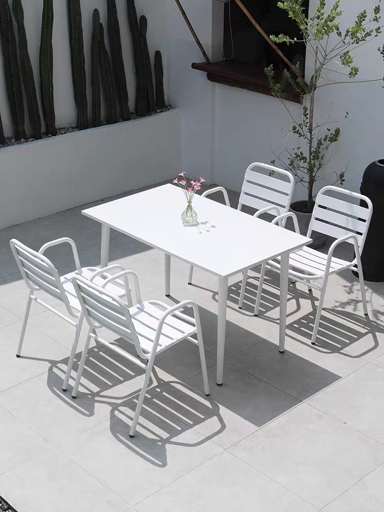 Hot Selling Aluminum Dining Arm Chair Garden Furniture Patio Camping Chairs Aluminum Frame Outdoor Chair