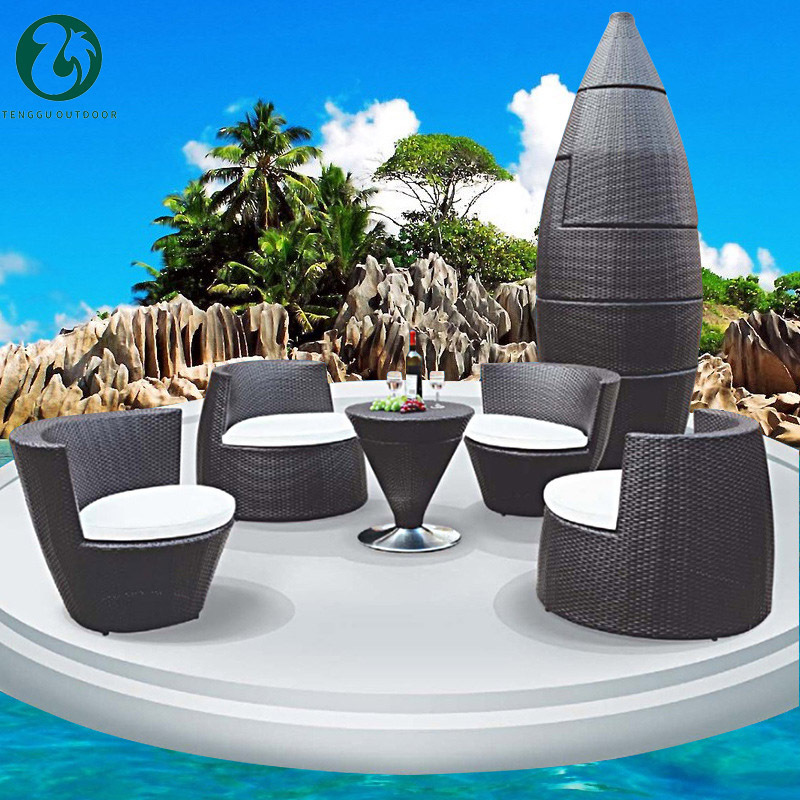 Hot Sale Outdoor Garden Furniture Rope Woven Dining Sets Chair Rattan Set outdoor furniture