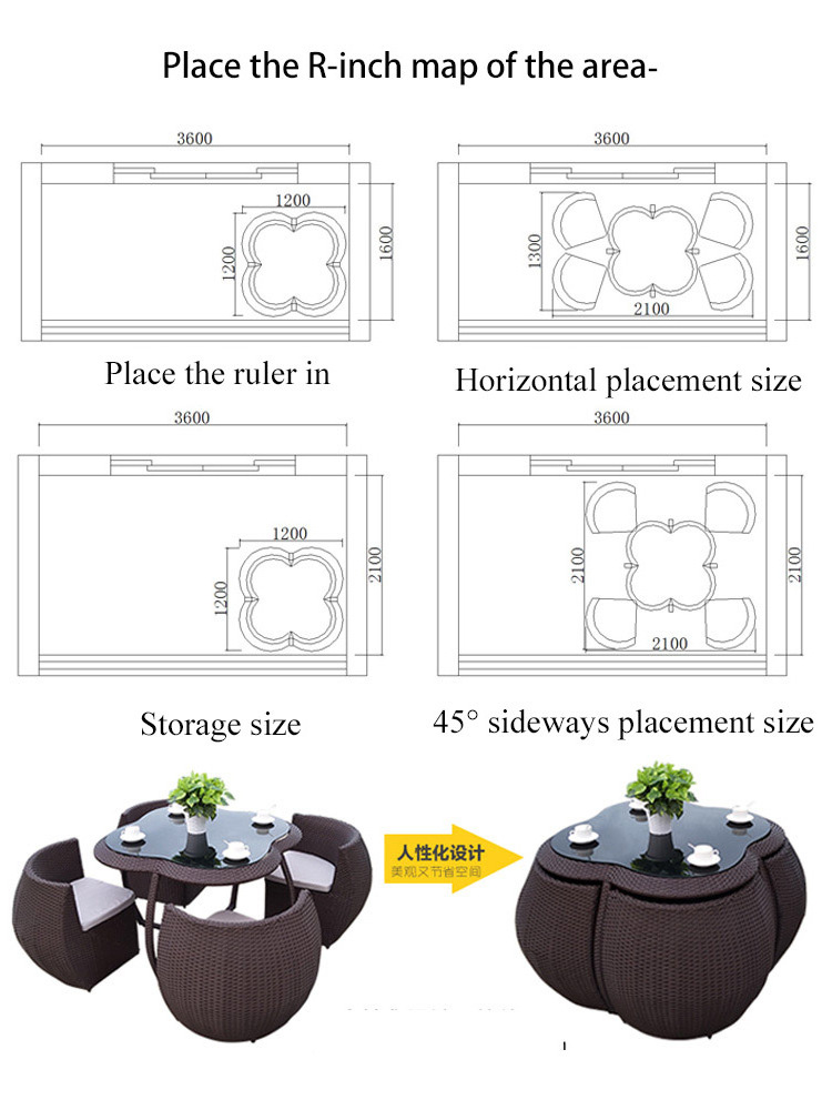 Factory Outdoor Chair And Table Furniture Rattan Garden Patio set garden sets