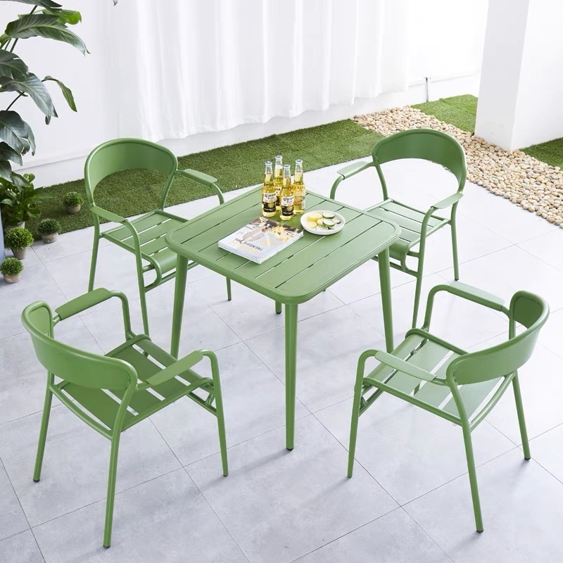 Hot Selling Outdoor Patio Set Furniture Dining Aluminum Garden Chairs Outdoor And Table Set Chair