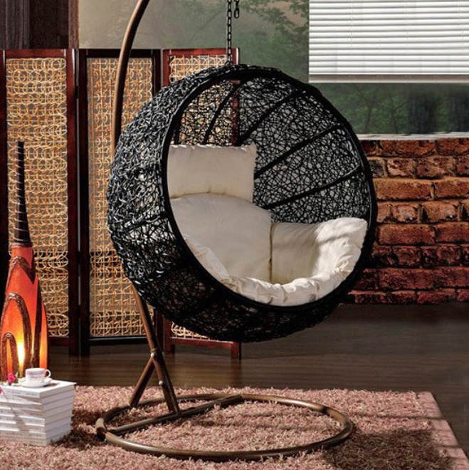 Factory hammock swing chair with metal stand hanging outdoor Swing Chair