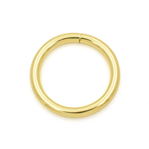 RTS handbag hardware 32mm inner diameter split round open decorative brass metal ring O ring