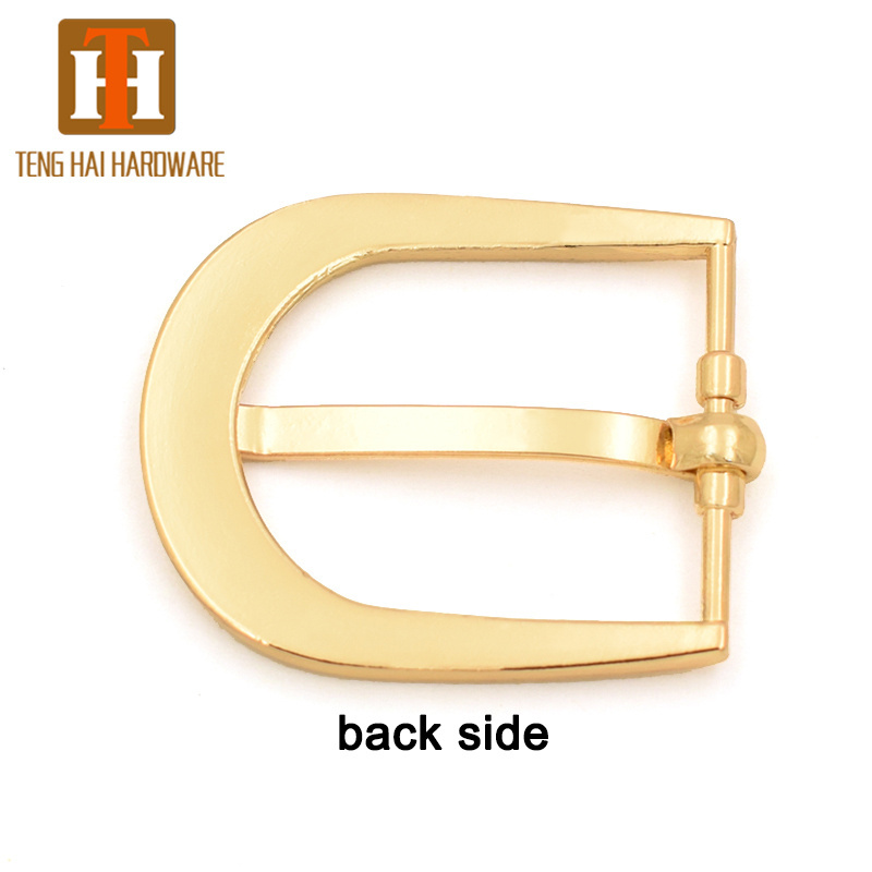 wholesaler 1 inch 25 mm light gold pin belt buckle metal bridle buckle