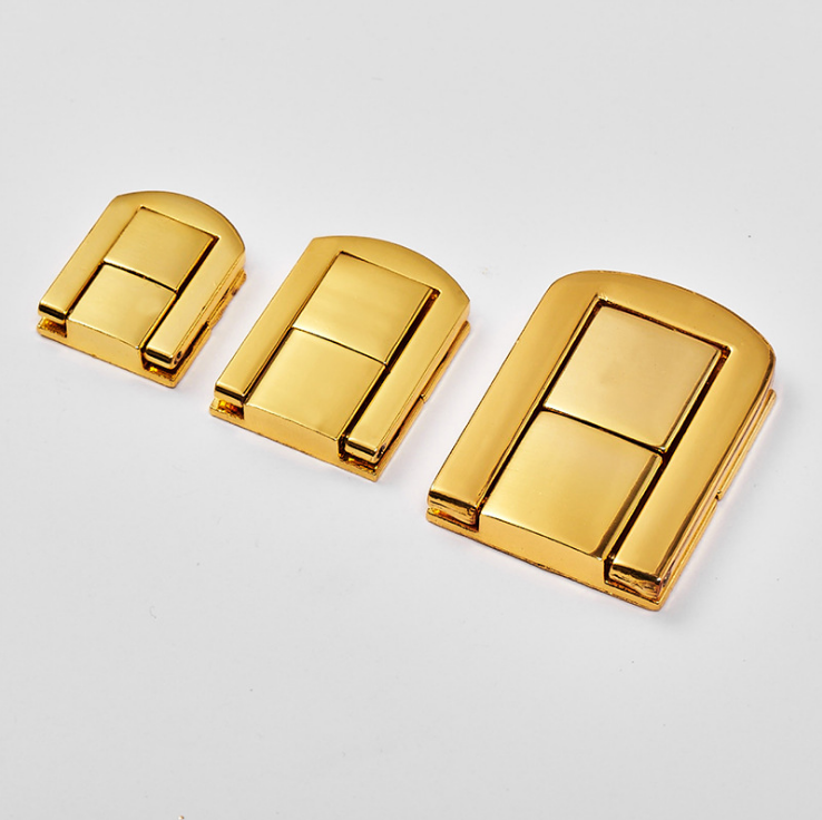 Hot Sale Shiny Gold Lock For Wooden Box Fashion Jewelry Box Locks Metal Lock