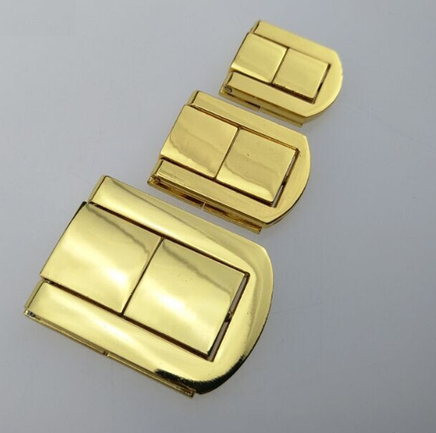 Hot Sale Shiny Gold Lock For Wooden Box Fashion Jewelry Box Locks Metal Lock