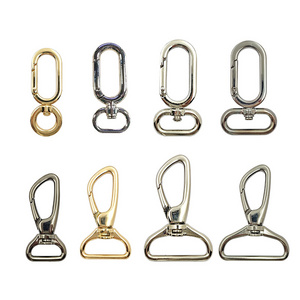 New Style Dog Leash Metal Clip Keychain Snap Swivel Key Ring Hooks Bag Parts Metal Swivel Trigger Spring Snap Hooks