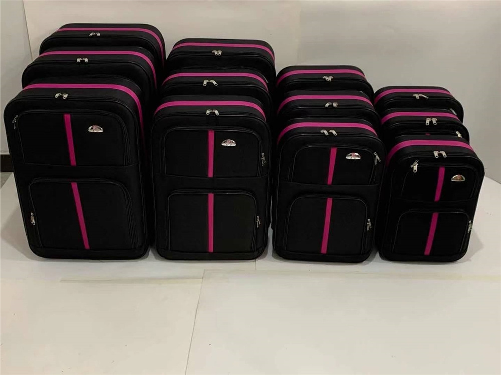 Hot Custom High Quality Semi-finished Nylon 12 Piece Trolley Set Half-finished Luggage Sets for wholesales