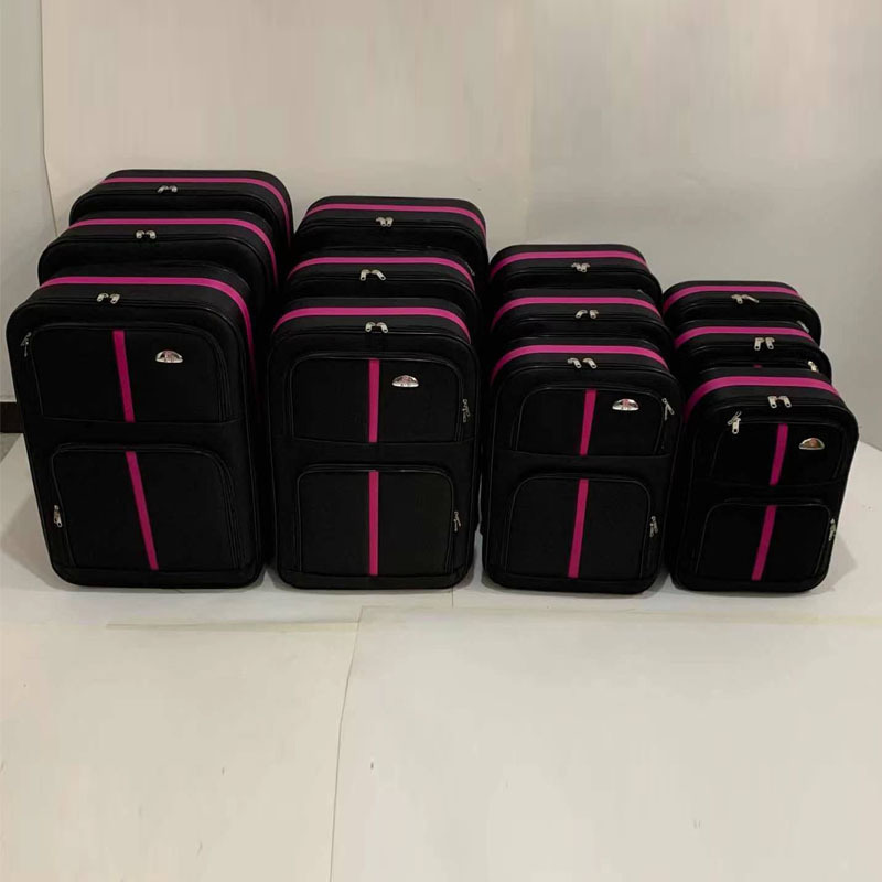 Hot Custom High Quality Semi-finished Nylon 12 Piece Trolley Set Half-finished Luggage Sets for wholesales