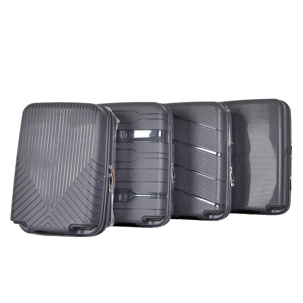 China factory wholesale PP 12pcs luggage set semi-finished luggage suitcase