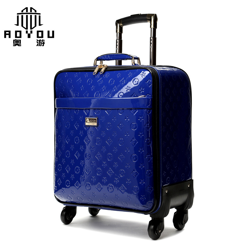 NEW design 2021 PU leather woman luggage sets 20/24/28 sizes leather luggage 8 wheel spinner trolley case Travel luggage sets