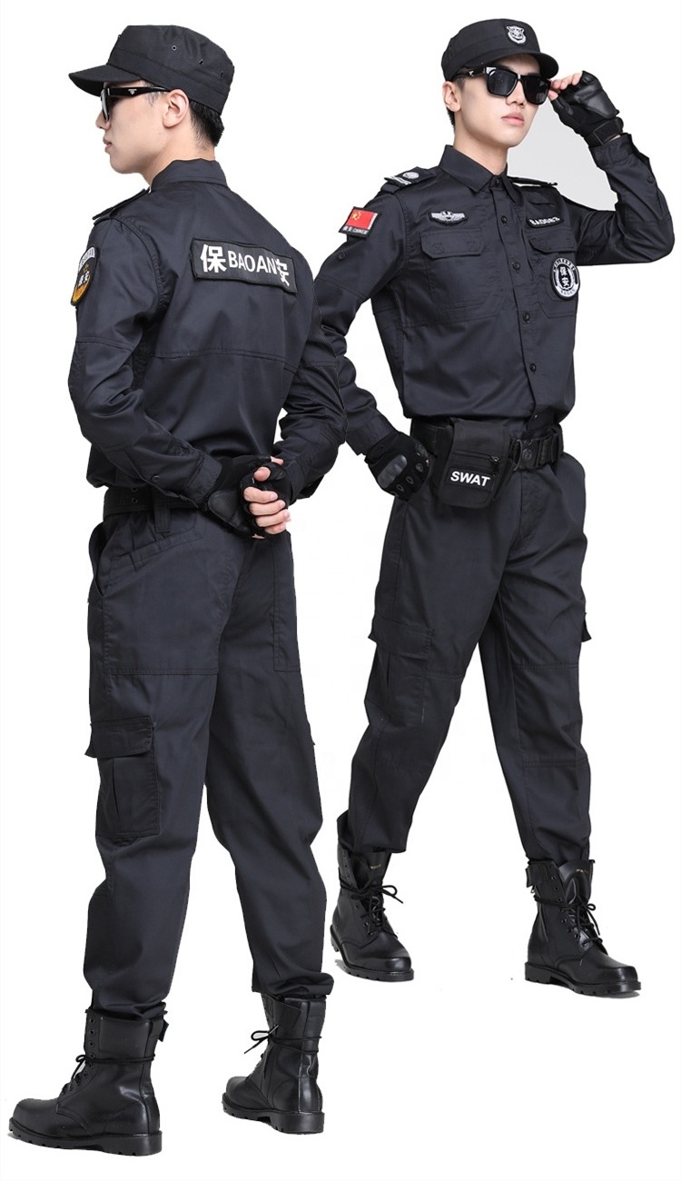 Hot Selling Customize Security Uniform Set Guard Security Guards Clothing Samples Security Guard Uniforms