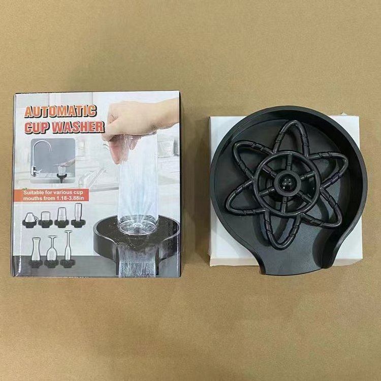 Wholesale New Design High-pressure Cup Washer Automatic Cleaning Plastic Glass Rinser For Kitchen Bar Sink Cup Washer Cleaner