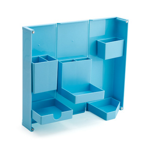 Desktop Cosmetic Storage Box Plastic With Lid Compartment Storage Box Household Creative Can Stack Storage Box office