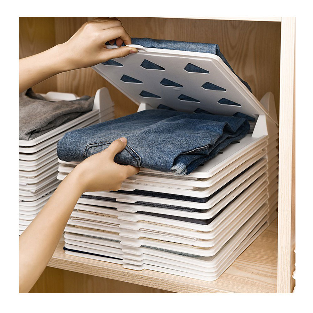 Shirt Organizer T Shirt Folder Board Clothing Dividers Stackable T Shirt Lazy man Folding Board Organizer