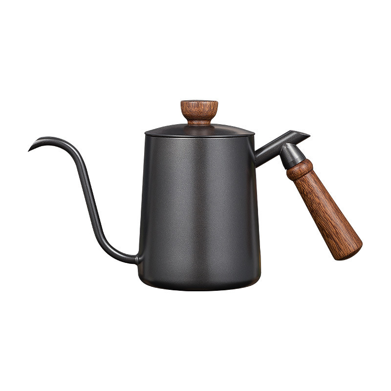 New Stainless Steel Easy Outdoor Camping Coffee Tea Pot Pour Over Coffee Kettle Black Gooseneck Kettle