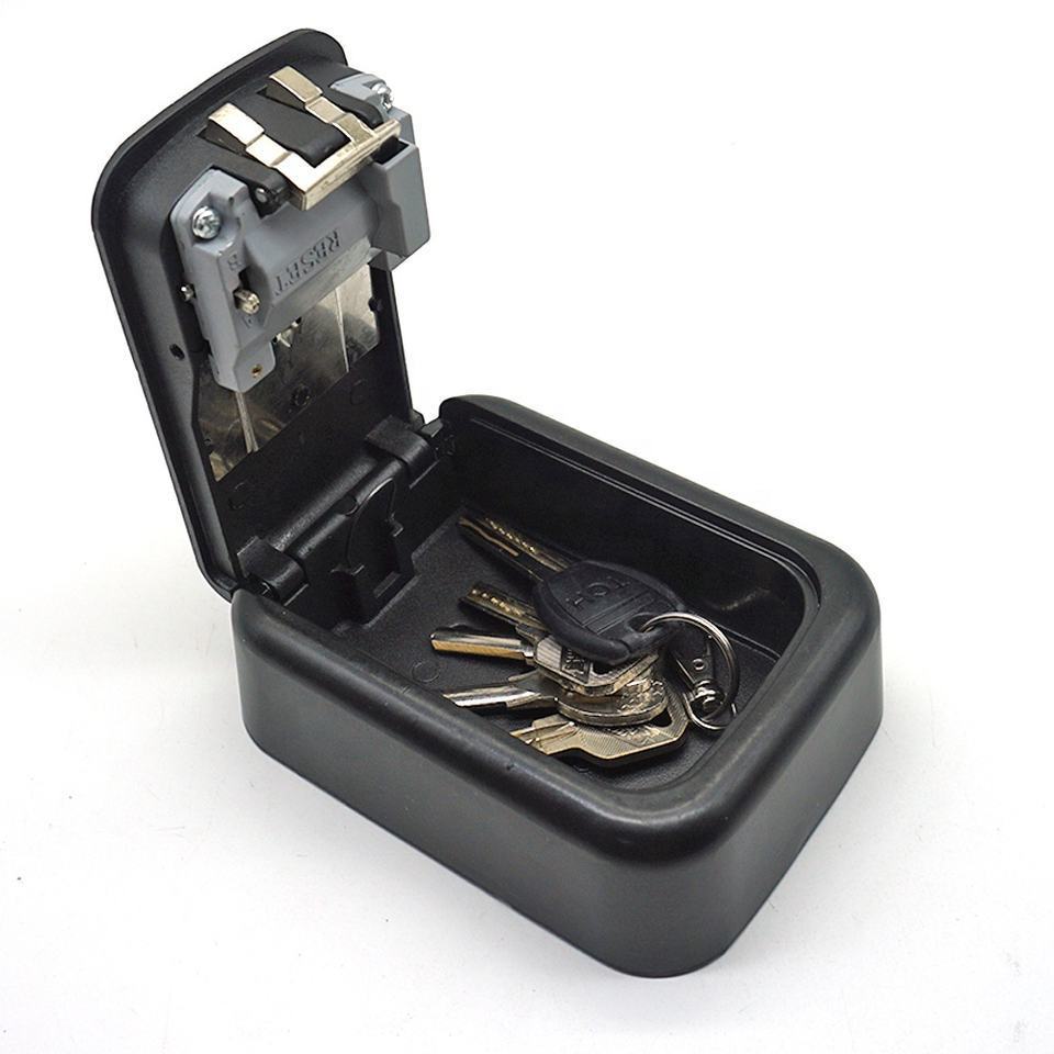 2023 New Product High zinc alloy posscode safe box key lock wall mounted key storage safe box with 4 screws