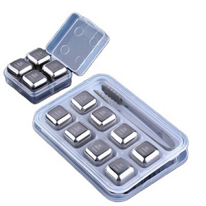 Recyclable Stainless Steel  Stones Stainless Steel Wine Ice Cubes